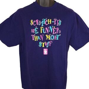 Vintage Oregon Lottery T Shirt Mens Size Large Purple 90s Scratch Its Made In US